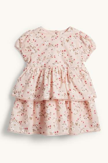 Bébés filles - Fraise - tenue bébé - 2 pièces - rose