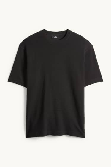 Hommes - T-shirt - relaxed fit - noir