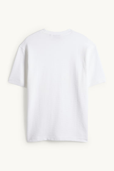 Hommes - T-shirt - relaxed fit - blanc