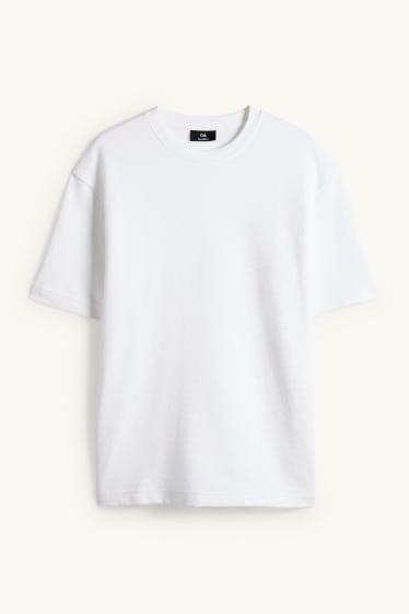 Hommes - T-shirt - relaxed fit - blanc
