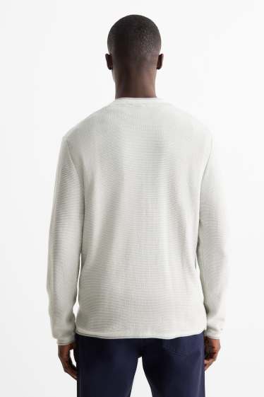 Mężczyźni - Sweter - miętowa zieleń