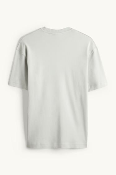 Bărbați - Tricou - relaxed fit - gri deschis