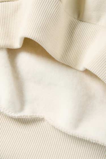 Women - Oversized sweatshirt - light beige