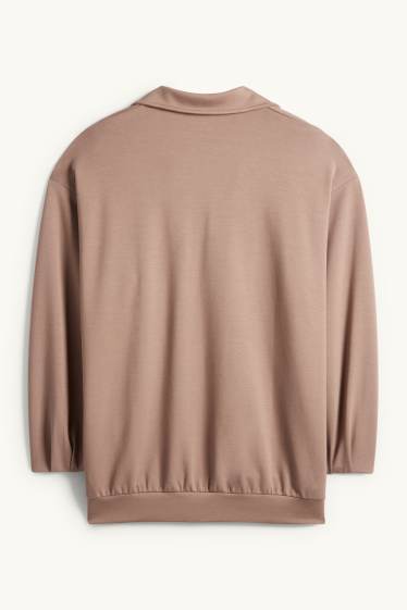 Dames - Sweatshirt - bruin