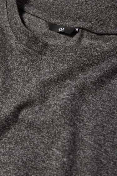 Men - T-shirt - regular fit - gray-melange