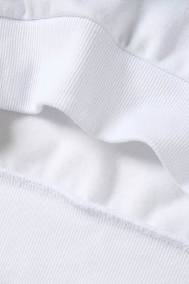 Femei - Bluză de molton - cu dungi - albastru închis / alb