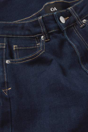 Damen - Bootcut Jeans - High Waist - dunkeljeansblau