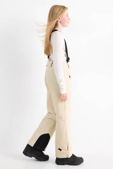 Kinderen: meisjes - Skibroek - waterdicht - licht beige