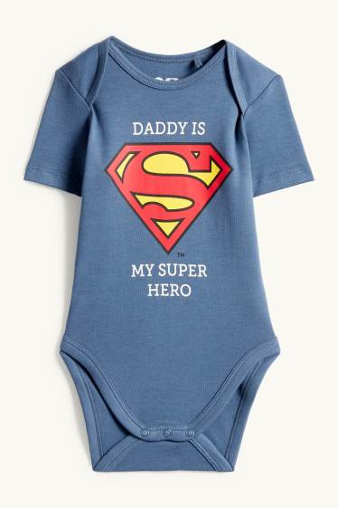 Baby Boys - Superman - baby bodysuit - blue