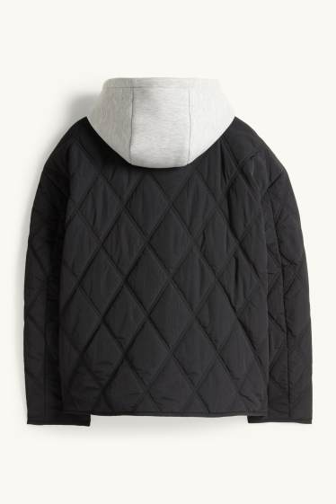 Femmes - Doudoune à capuche - noir