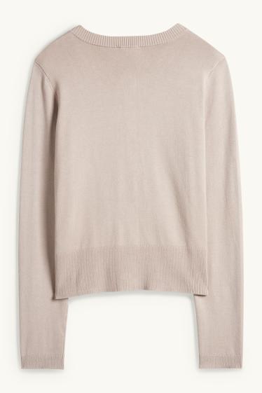 Dona - Jaqueta de punt - beix