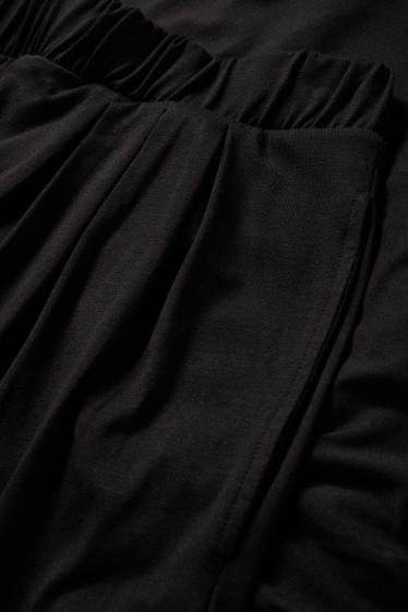 Damen - Jersey-Hose - Mid Waist - schwarz