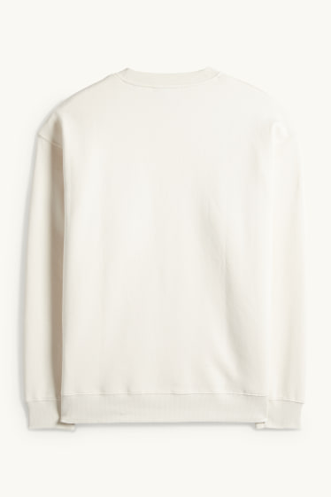 Herren - Oversized-Sweatshirt - hellbeige