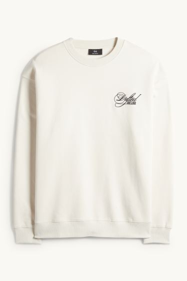 Herren - Oversized-Sweatshirt - hellbeige