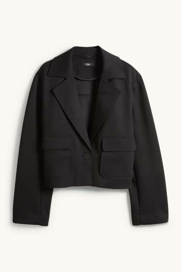 Femei - Blazer supradimensionat - negru