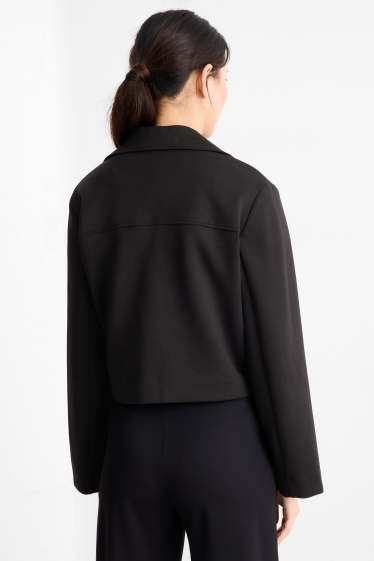 Femei - Blazer supradimensionat - negru