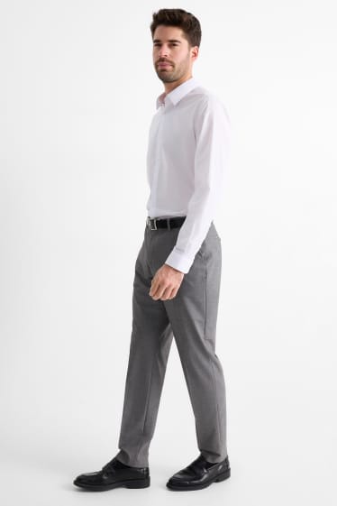 Home - Pantalons combinables - regular fit - elàstics - gris