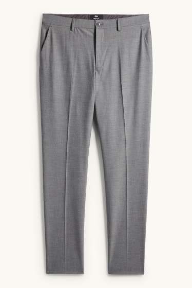 Home - Pantalons combinables - regular fit - elàstics - gris