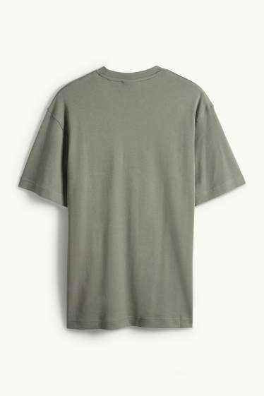 Hommes - T-shirt - relaxed fit - vert