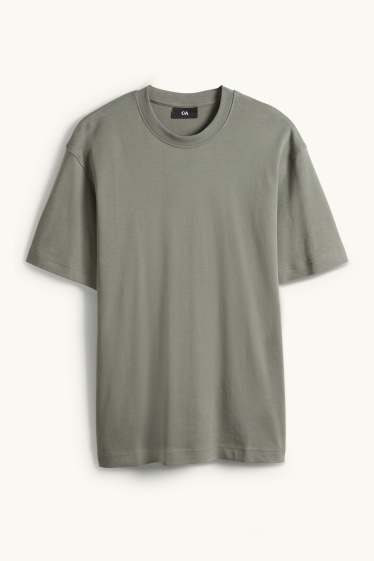 Hommes - T-shirt - relaxed fit - vert