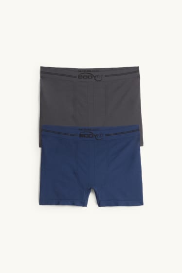 Herren - Multipack 2er - Trunks - seamless - blau