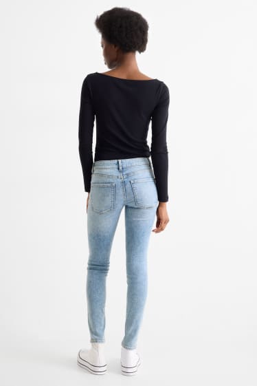 Femmes - Skinny jean - low waist - LYCRA® - jean bleu clair