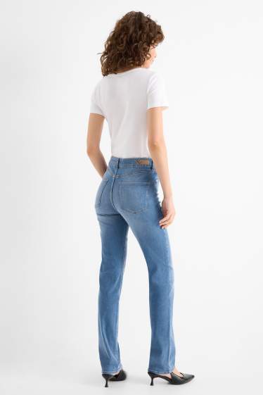 Femei - Straight jeans - talie înaltă - LYCRA® - denim-albastru deschis