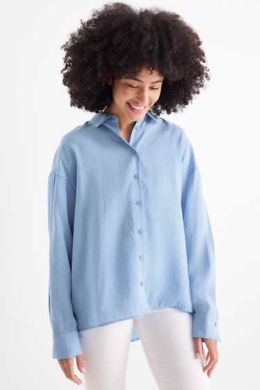 Dames - Blouse - lichtblauw