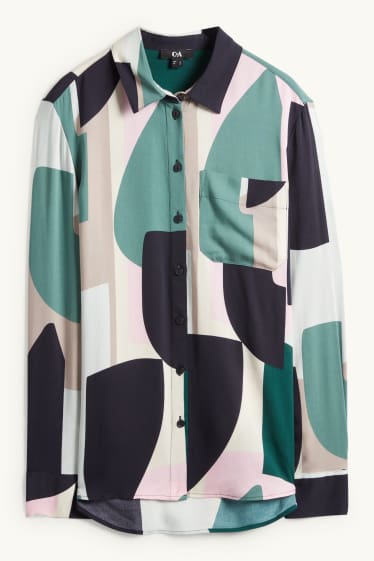 Donna - Blusa - fantasia - verde scuro / nero