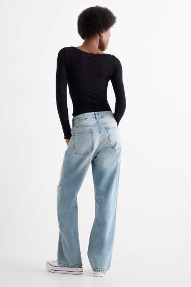 Femmes - Baggy jean - mid waist - jean bleu clair