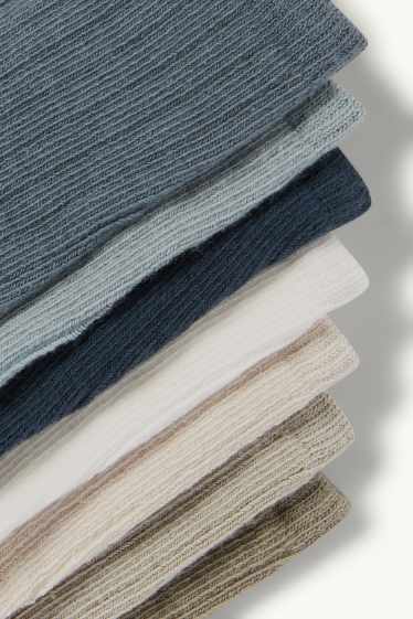 Baby Jungen - Multipack 7er - Baby-Socken - gerippt - blau