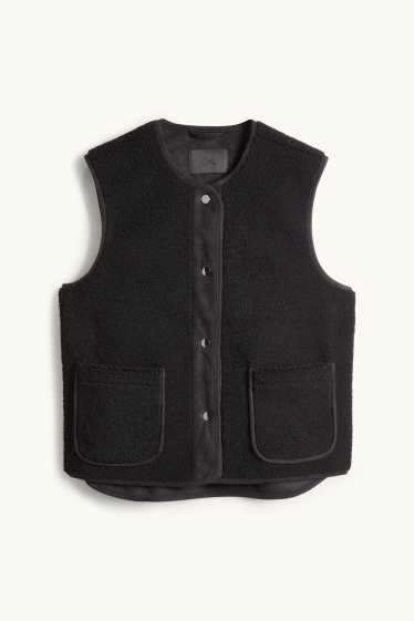 Dámské - Teddy vesta - černá