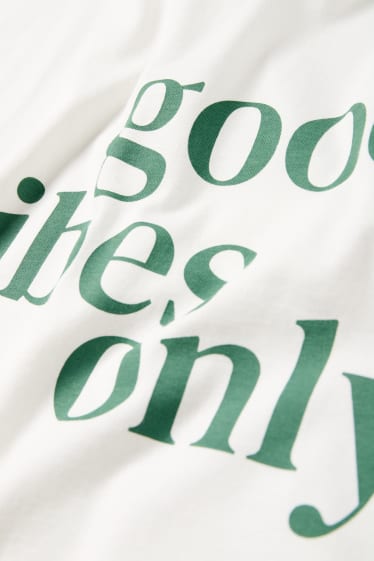 Donna - T-shirt - regular fit - bianco