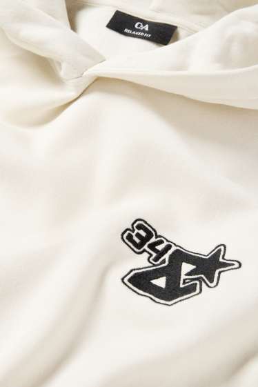 Herren - Oversized-Hoodie - hellbeige