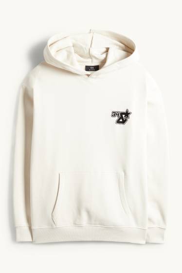 Herren - Oversized-Hoodie - hellbeige