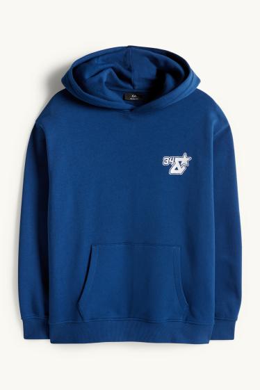 Herren - Oversized-Hoodie - dunkelblau