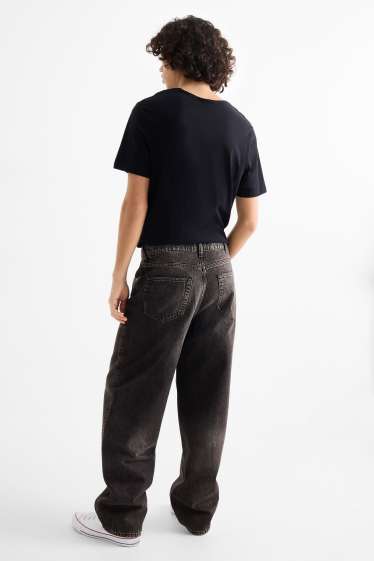 Heren - Baggy jeans - jeansdonkergrijs