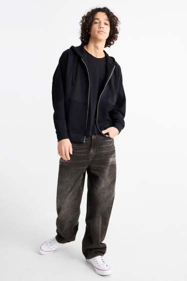 Heren - Baggy jeans - jeansdonkergrijs