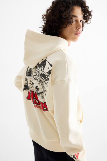 Men - Hoodie - Initial D - light beige
