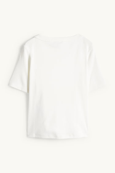 Femei - Tricou - regular fit - alb