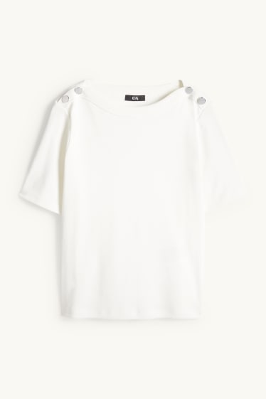 Femei - Tricou - regular fit - alb