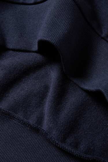 Dames - Sweatshirt - glanseffect - donkerblauw