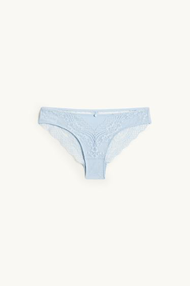 Damen - Brazilian Slip - hellblau