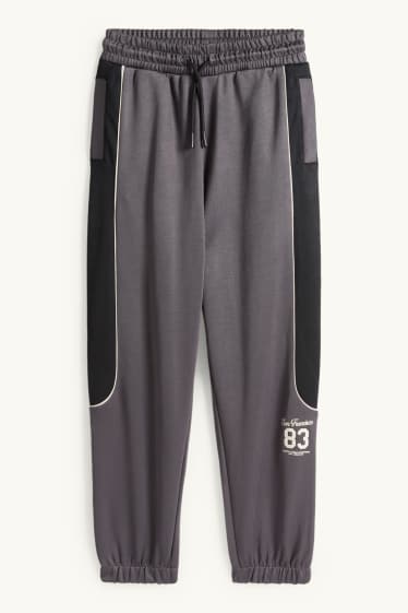Kinder Jungen - San Francisco - Jogginghose - schwarz / dunkelgrau