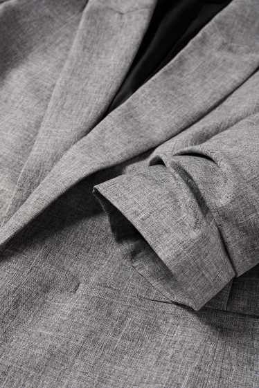 Dames - Business-blazer - regular fit - grijs-mix