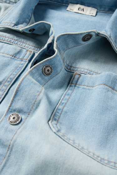 Kinderen: jongens - Spijkerblouse - jeanslichtblauw