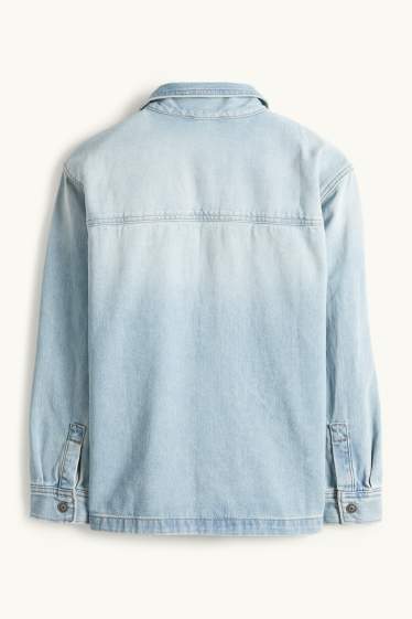 Kinderen: jongens - Spijkerblouse - jeanslichtblauw