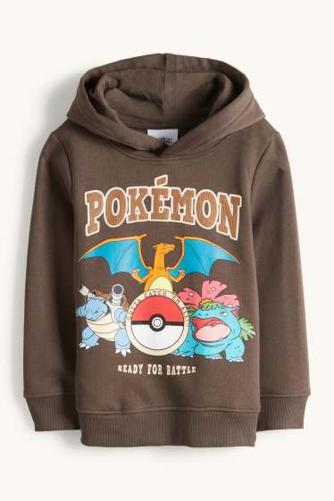 Enfants garçons - Pokémon - sweat à capuche - marron foncé