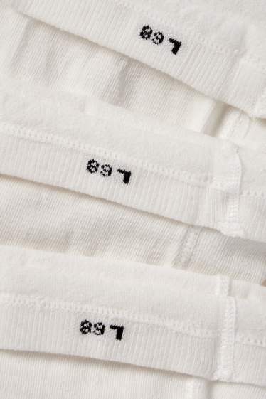 Nadó nena - Paquet de 3 - leotards per a nadó - texturats - blanc