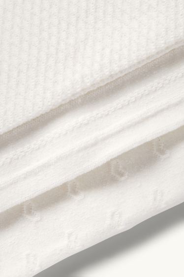 Nadó nena - Paquet de 3 - leotards per a nadó - texturats - blanc
